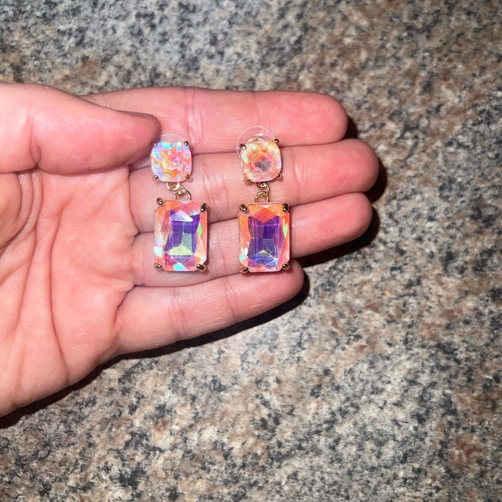 Iridescent Drop Earrings